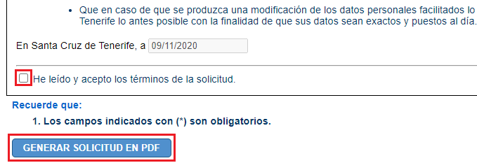 Terminos Generar Solicitud